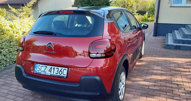 Citroen C3 cena 42900 przebieg: 30000, rok produkcji 2018 z Zelów małe 407